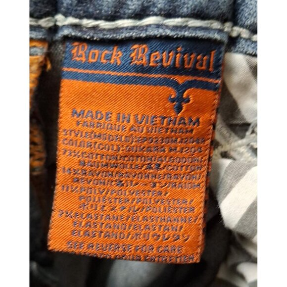 Rock Revival Sukura Jeans Womens Size 26 Straight Leg Mid-Rise Stretch - Picture 4 of 4